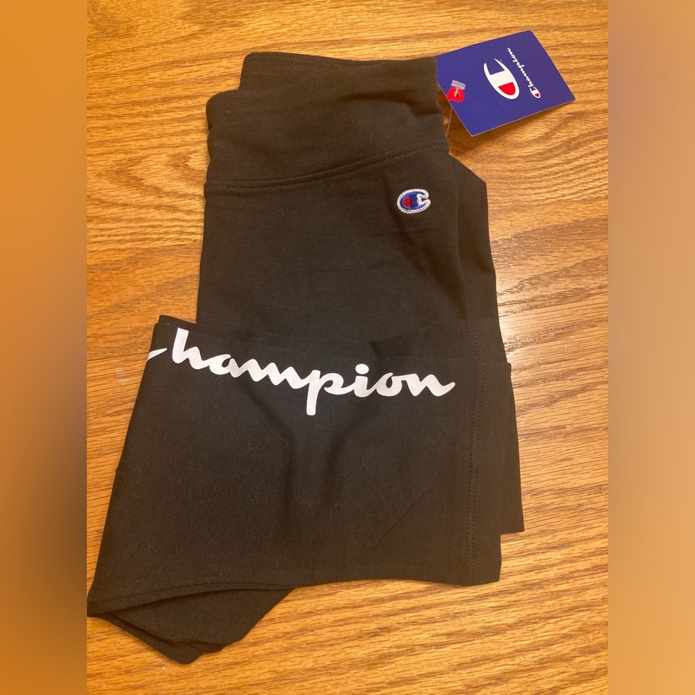 Girls Champion black cropped leggings